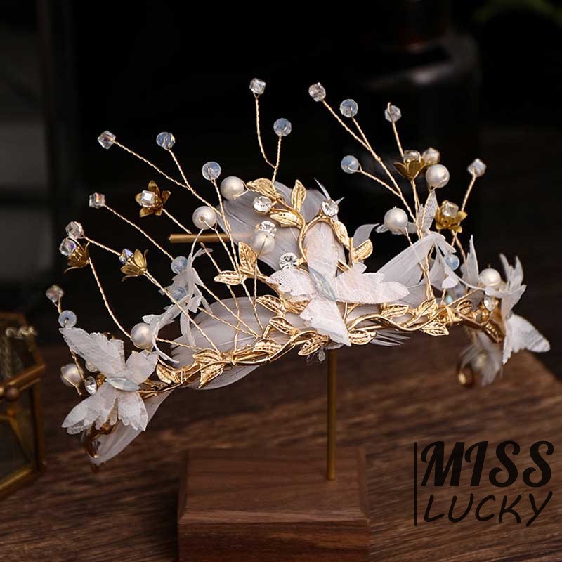 Vương miện cài tóc thời trang thanh lịch dành cho cô dâu