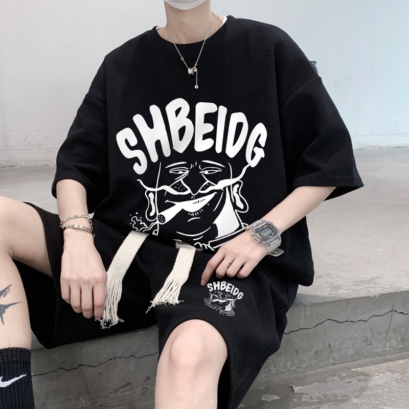 Set Áo Thun Ngắn Tay + Quần Short Thời Trang Nam