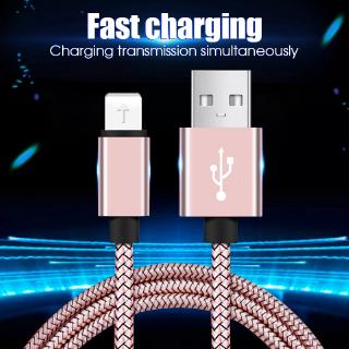 Cáp sạc USB-C loại Micro USB Lightning Nylon cho Android iPhone