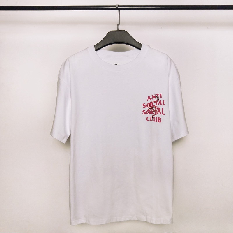 Áo Thun Tay Ngắn In Chữ Anti Social Social Club life ASSC Đẹp Mắt Cho Cặp Đôi