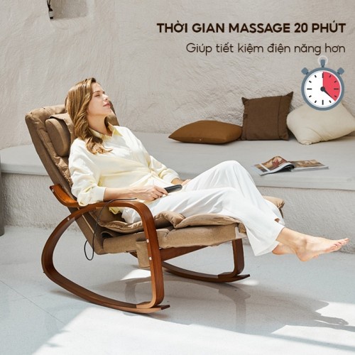 [CHÍNH HÃNG] Ghế massage toàn thân bập bênh thư giãn Nikio NK-155