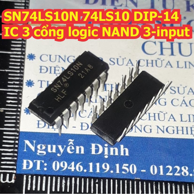 5 con SN74LS10N 74LS10 DIP-14 IC 3 cổng logic NAND 3-input kde8397