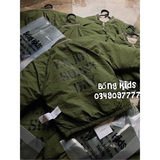Bomber Bé Trai 2 Mặt Xanh Lá ZA