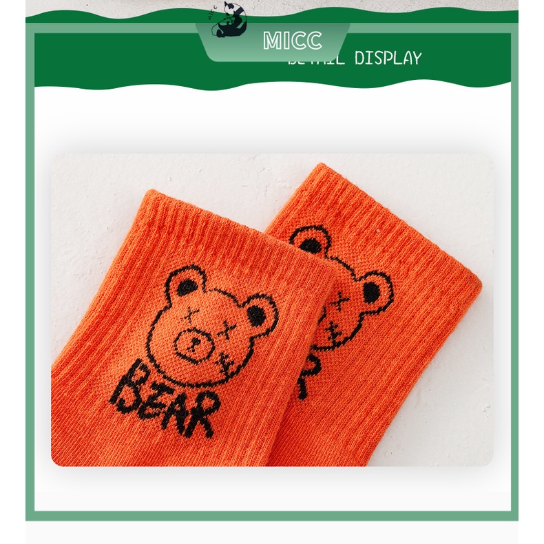 Set 5 Đôi Vớ Cotton Thoải Mái Dễ Thương Cho Bé 1-12 Tuổi