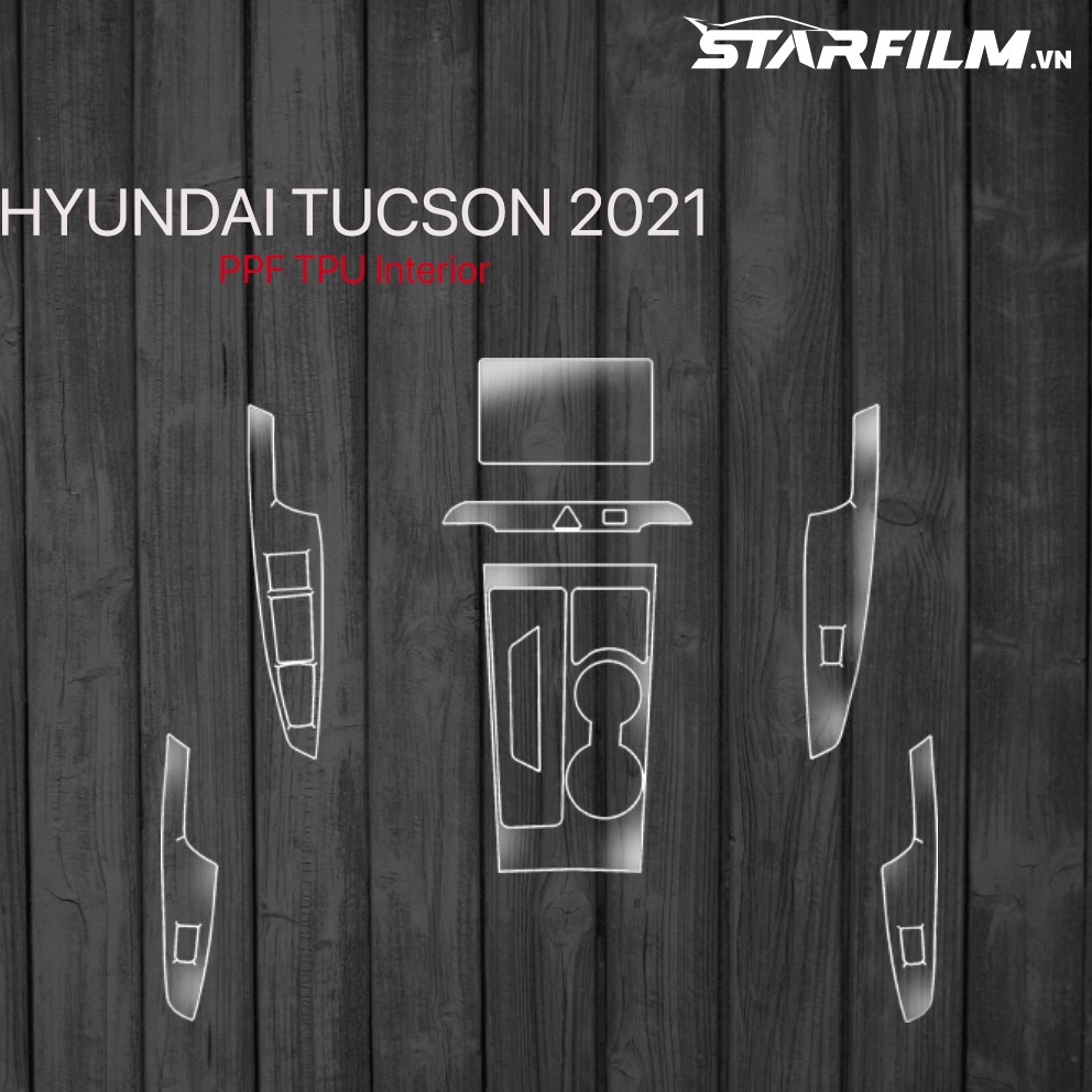 Huyndai Tucson 2021 PPF TPU chống xước tự hồi phục STARFILM