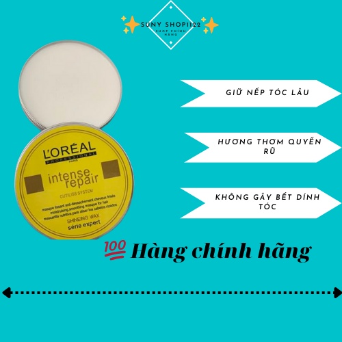 Sáp tạo kiểu tóc Nam Sáp vuốt tóc Nam màu Vàng dung tích 100g