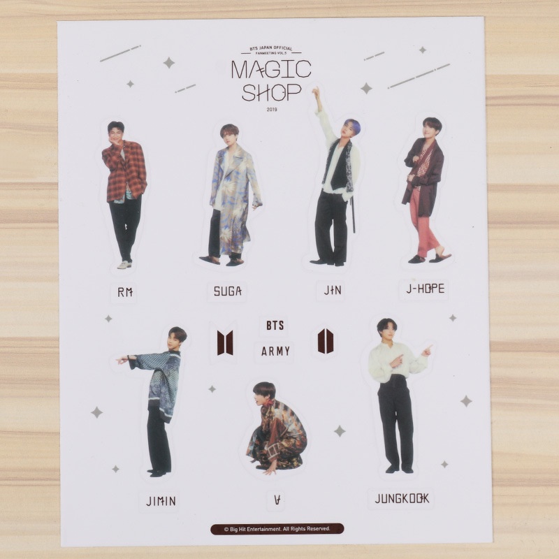 1 Miếng Dán Nhóm Nhạc BTS Đẹp Mắt