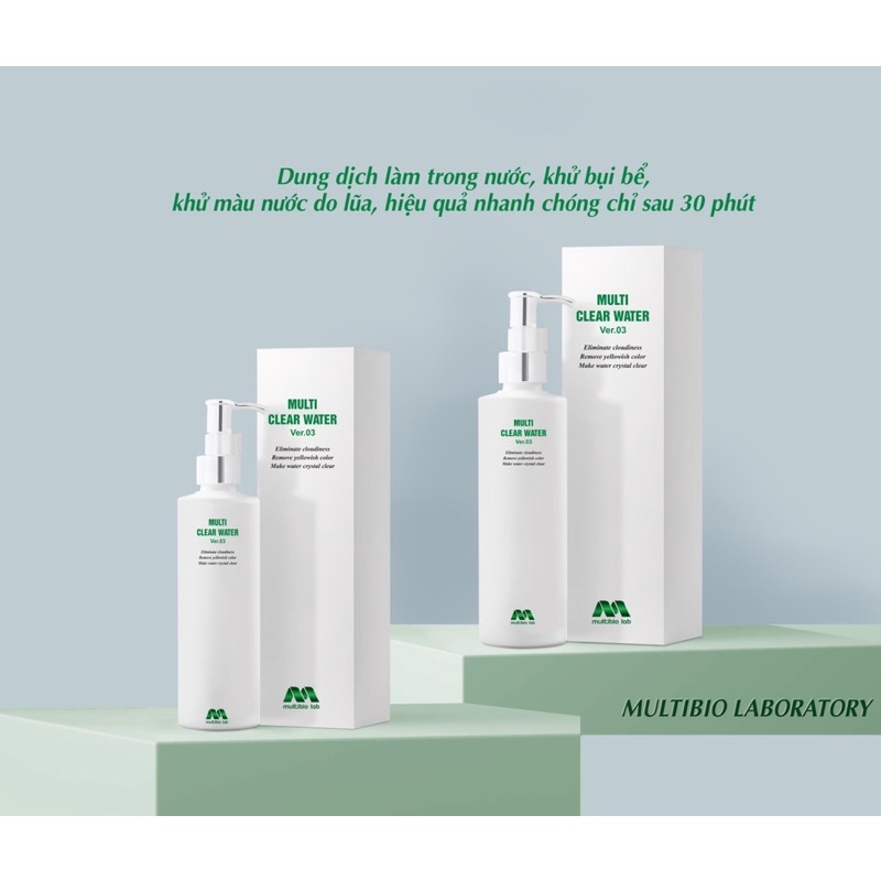 Bộ sản phẩm Vi Sinh Multibio Lab | Multi bio | multi detox | multi clear water | multi glass care | multi power bacter