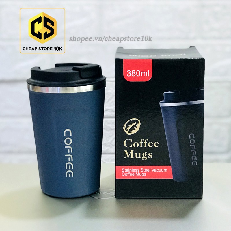 Cốc cà phê giữ nhiệt Coffee Holic 380ml , ly cà phê, cốc giữ nhiệt, ly giữ nhiệt, bình giữ nhiệt, cheapstore10k