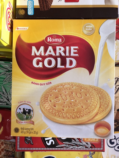 🧇Bánh Quy Sữa MARIE GOLD 320gram (16gói x 20g)