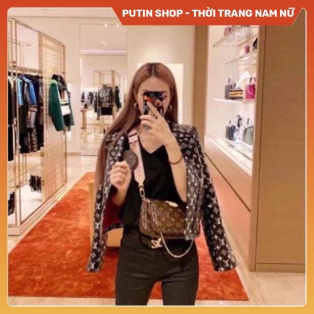 Túi xách nữ Set túi 3 món l.V 3 in 1 đeo chéo đeo vai dây dù nâu hot trend , kèm phụ kiện thời trang đi chơi