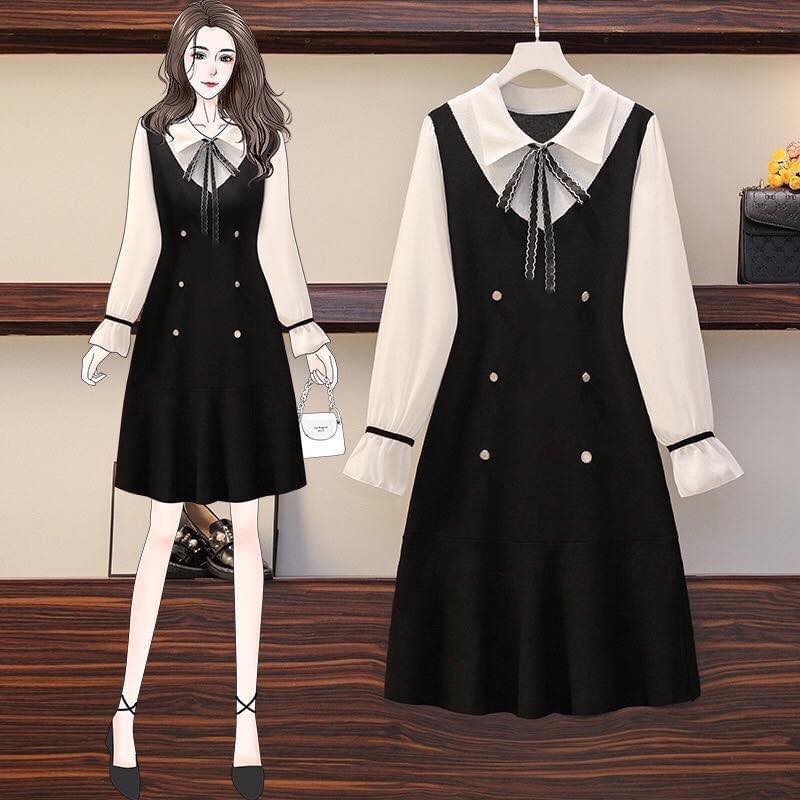 Đầm bigsize. Đầm suông MS9807. Inbox để được shop tư vấn size