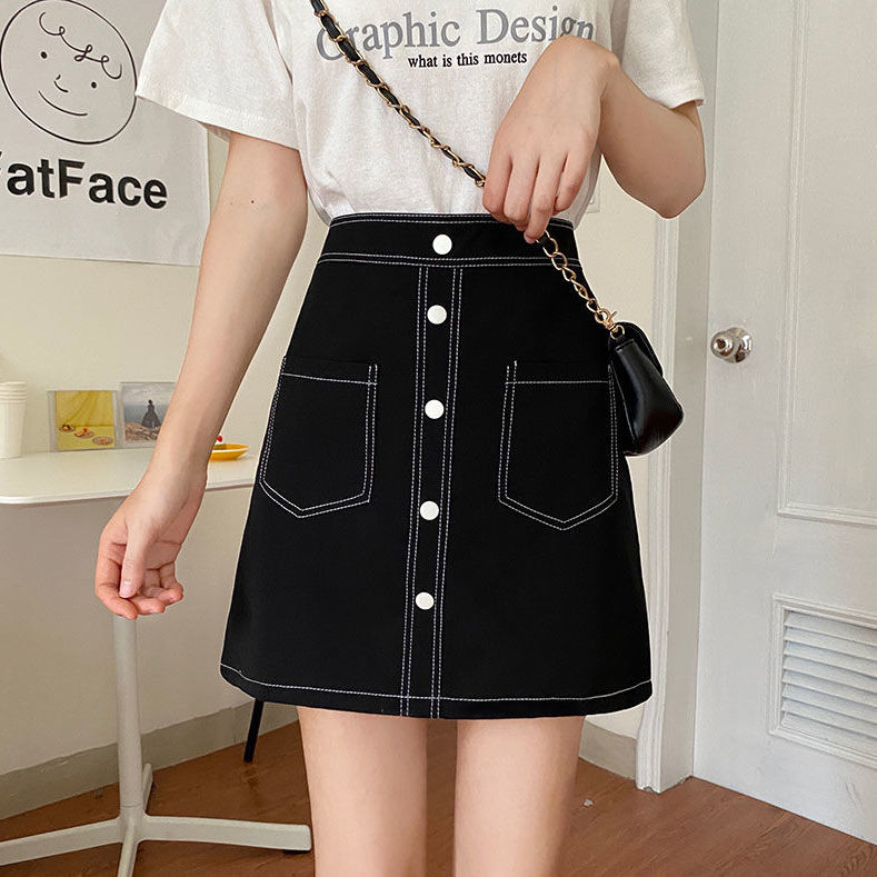 Chân Váy Chữ A Phong Cách Hàn Quốc Thanh Lịch Dành Cho Nữ