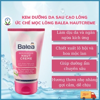Kem dưỡng sau cạo lông, ức chế mọc lông hương Mộc Lan Balea Haut Creme nội địa Đức - Nuhe Official