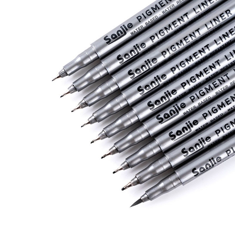 RUIXIANG Bút lông vẽ tranh phác thảo nhanh khô chống thấm nước ngòi 0.05 mm