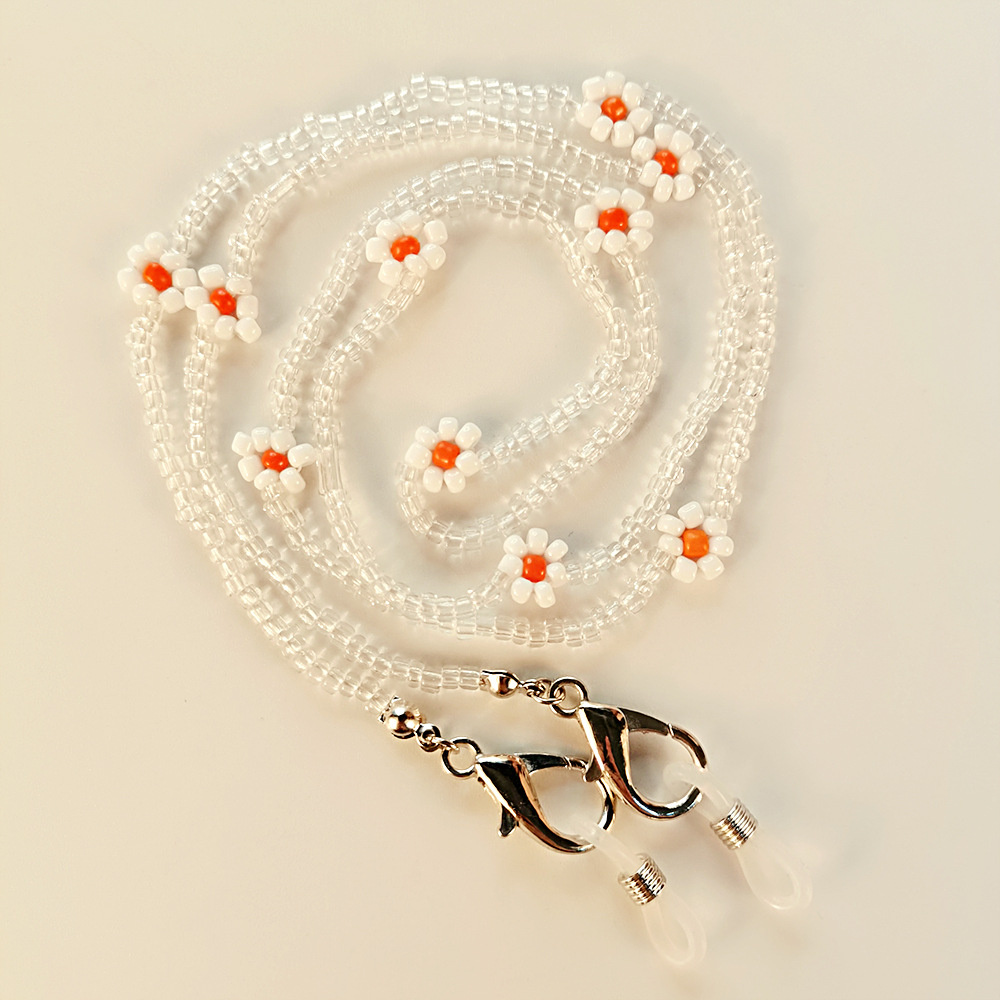 Dây đeo mắt kính xỏ hạt màu kẹo ngọt phong cách bohemian dễ thương