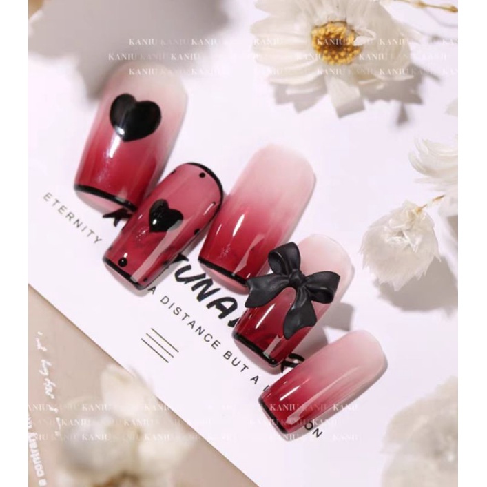 Charm nơ nail phụ kiện giá rẻ dùng kèm với sơn móng tay trang trí VUA SƠN AS