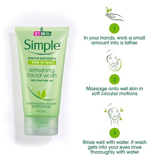 Sữa rửa mặt Simple dịu nhẹ
