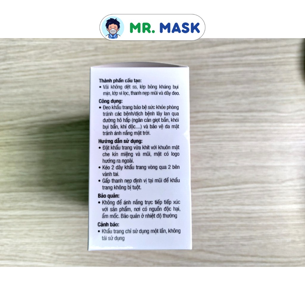 Khẩu Trang Y Tế N95 Không Van Cao Cấp Chính Hãng Phương Tuyến, 5 Lớp Kháng Khuẩn, Lọc 95% Bụi Mịn PM 2.5, 10 Cái/Hộp