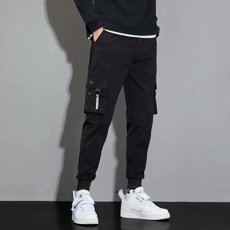 Quần dài thể thao ống rộng thoải mái thời trang Hàn Quốc cho nam size M-3XL