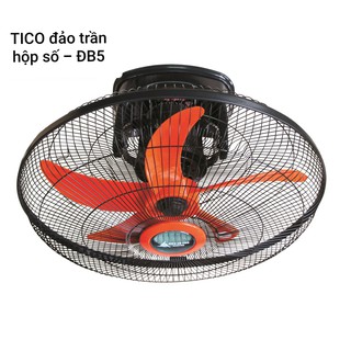 Quạt đảo trần Tico - ĐB5, hộp số 3 cấp, sải cánh 450, điện cơ Việt Nhật