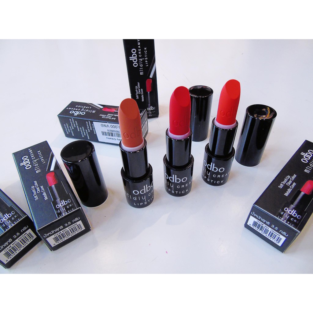 Son thỏi Odbo Mildly Creamy Lipstick Thái Lan 3,5g