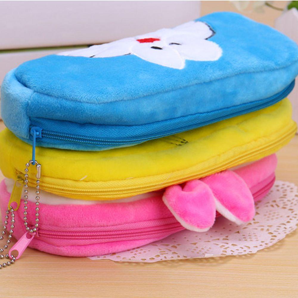 Túi Đựng Bút / Đồ Trang Điểm Họa Tiết Động Vật Hoạt Hình Dễ Thương Giá Đỡ