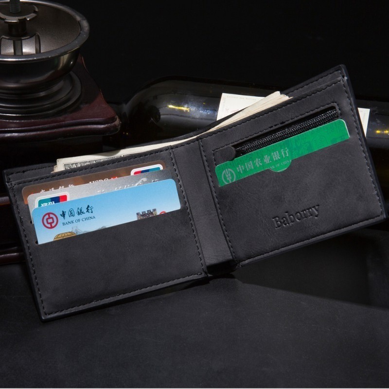 Ví da PU thời trang kiểu dáng vintage dành cho nam