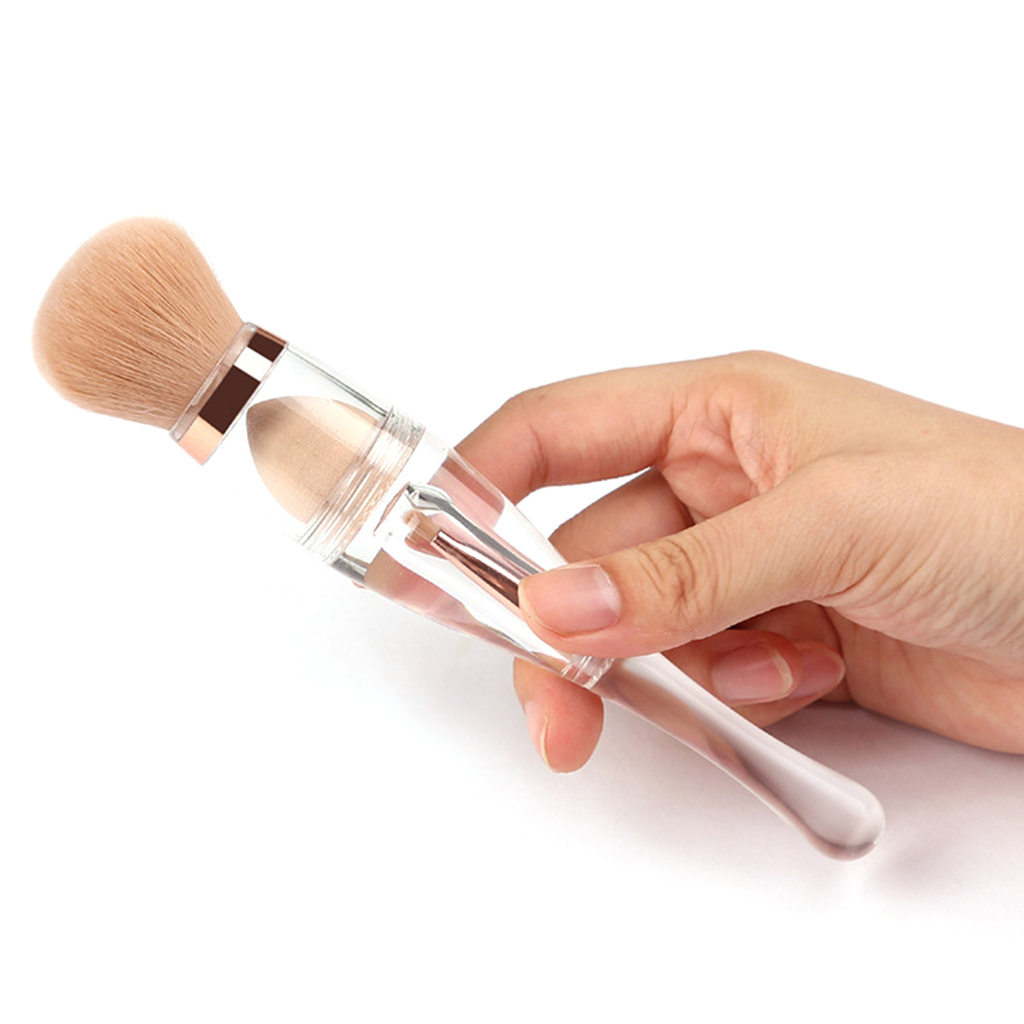 CODseller Concealer Brush Portable Synthetic Exquisite 3 in 1 Makeup Brush for Beauty