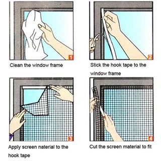 Lưới dán cửa sổ chống côn trùng 130x150cm