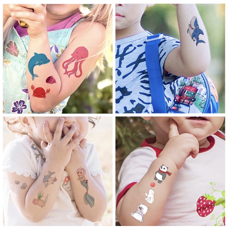 Hình xăm dán hoạt hình cho bé