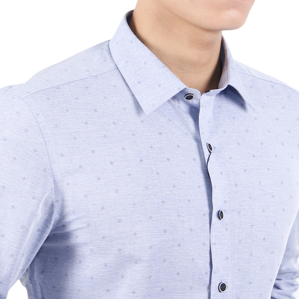 Áo sơ mi dài tay Nam Owen Bamboo Slim Fit xanh- AS23300D