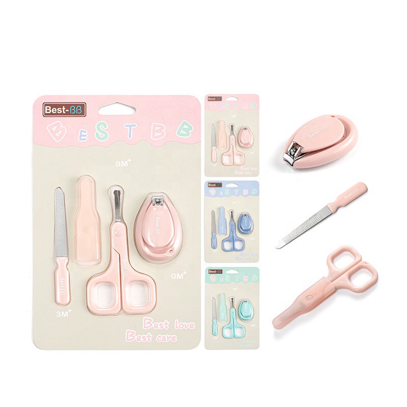 Bộ cắt móng tay cho bé sơ sinh Best BB - Vỉ 3 chi tiết bấm móng tay cho bé LittleTiger