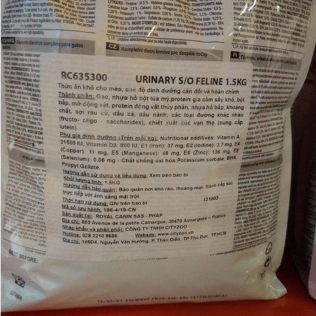 Thức ăn hạt cho mèo sỏi thận Royal Canin Urinary | Hạt dinh dưỡng cho mèo sỏi thận Nupet gói 400g - 1,5kg