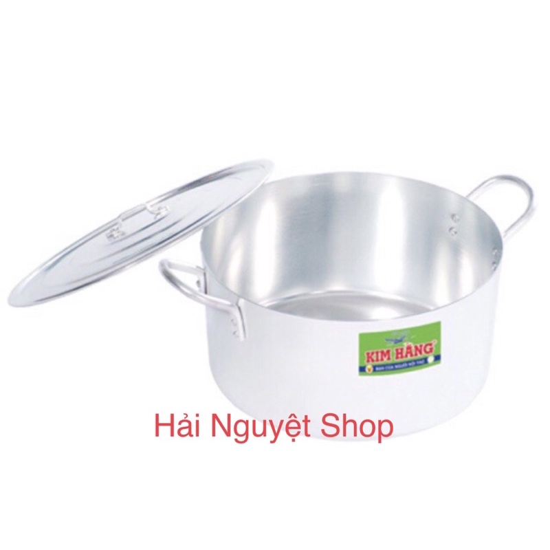 Nồi nhôm Kim Hằng chính hãng 16 cm, 18 cm, 20 cm, 22 cm, 24 cm, 26 cm, 28 cm, 30 c