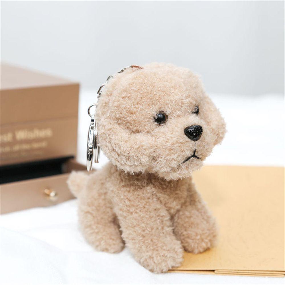 Thú Nhồi Bông Hình Chú Chó Teddy 12cm Treo Ba Lô / Móc Khóa Trang Trí Nội Thất