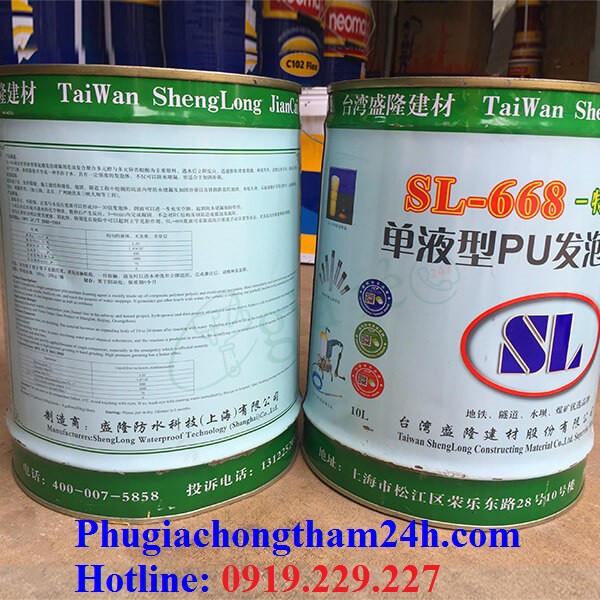 1 KG keo trương nở chống thấm SL668 - Sử dụng cho xử lý vết nứt