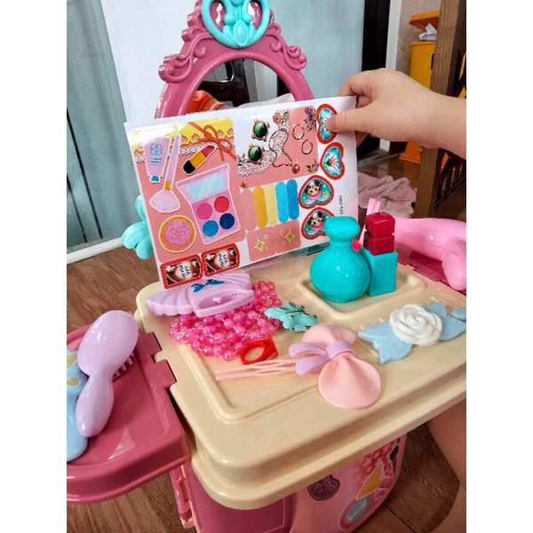 Bộ đồ chơi cặp trang điểm cao cấp cho bé gái luyện kĩ năng