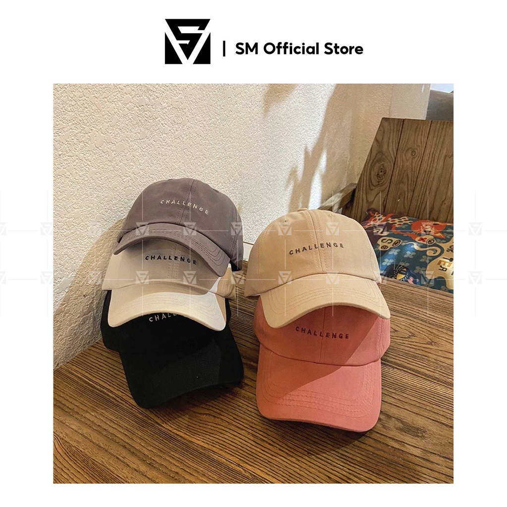 Mũ nón lưỡi trai thêu chữ Challenge nam nữ phong cách ulzzang Hàn Quốc - SMN07
