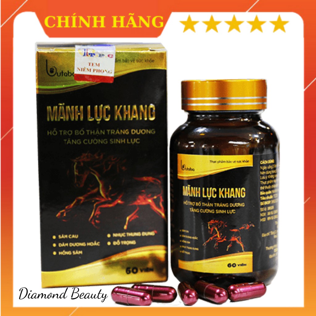 Mãnh Lực Khang- viên uống tăng cường sinh lý nam giới hộp 60 viên