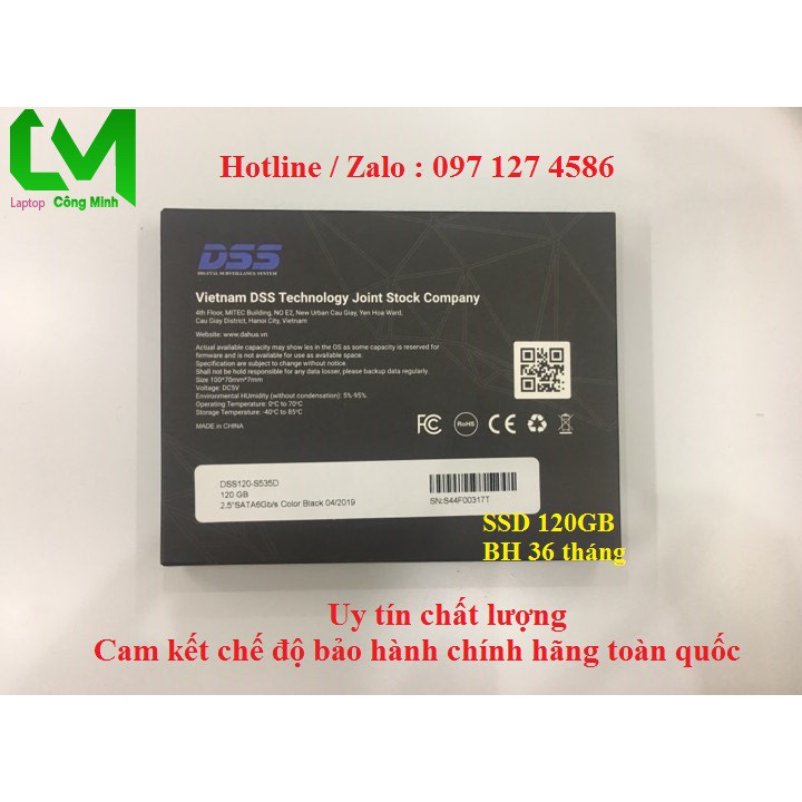 Ổ SSD DSS 120GB Hàng Chính Hãng Dahua - BH 36 tháng | WebRaoVat - webraovat.net.vn