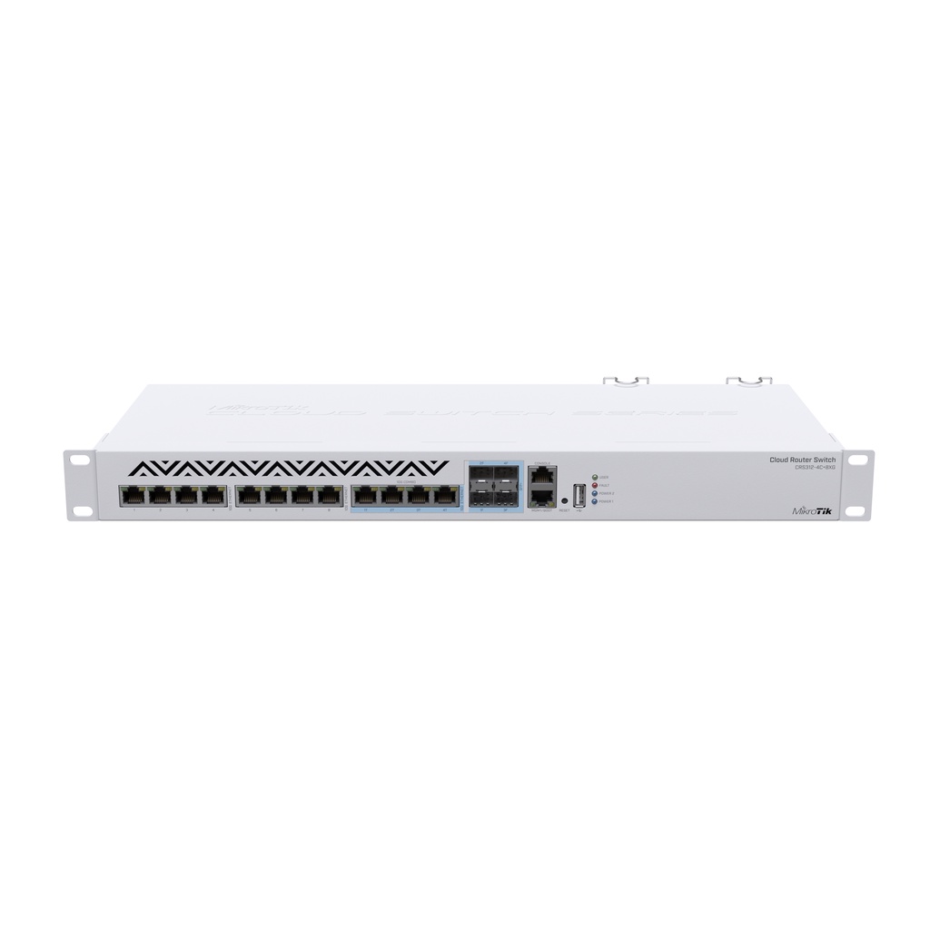 Thiết bị cân bằng tải Cloud Router Switch Mikrotik CRS312-4C+8XG-RM - Hàng chính hãng