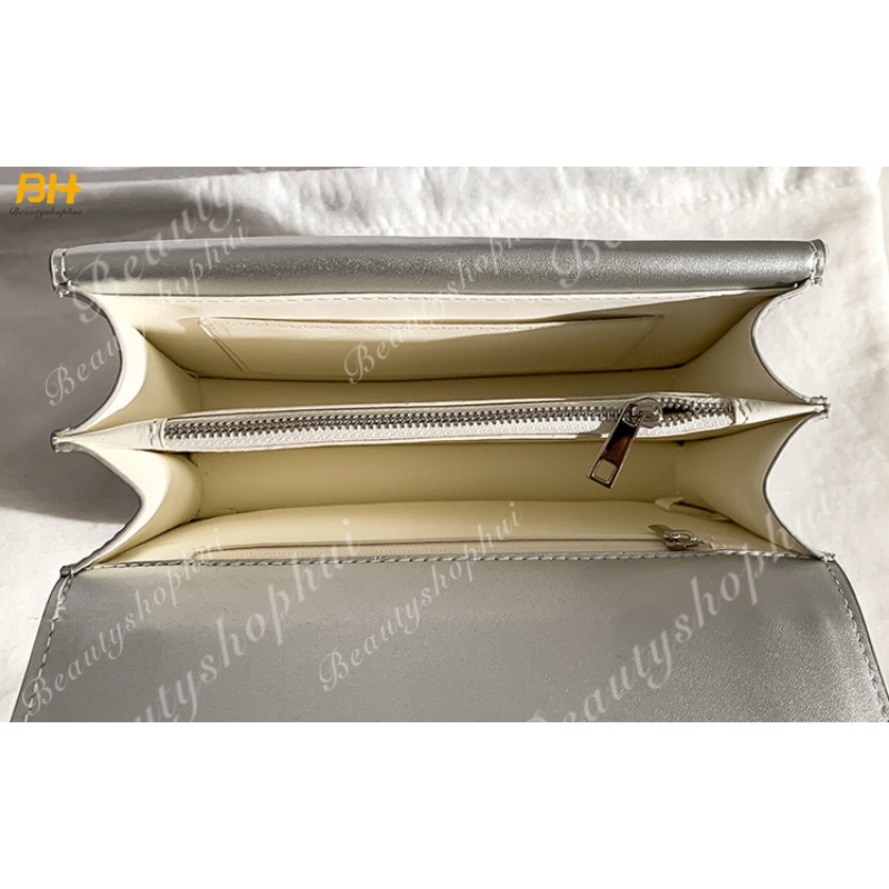 Túi Xách Đeo Vai / Kẹp Nách Hình Vuông Cỡ Nhỏ Đính Ngọc Trai Thời Trang Mới 2022 Cho