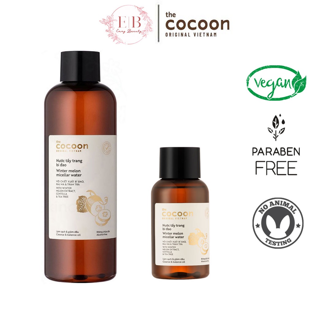 Nước Tẩy Trang Bí Đao Cocoon 140ml - 500ml