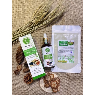 Combo thuốc bắc gia truyền tái tạo da tặng kèm bột rửa mặt tri mụn, thâm, nám, tàn nhang hiệu quả