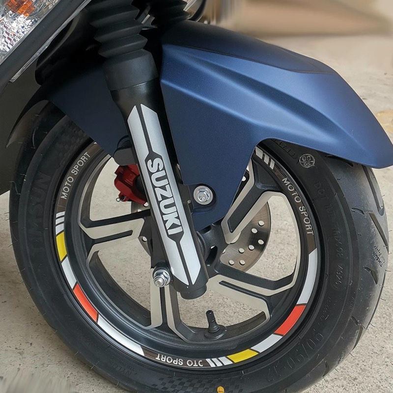 SUZUKI Xe mô tô Nhãn dán phản chiếu Giảm xóc Decal Phụ kiện sửa đổi Đối với xe tay ga Suzuki