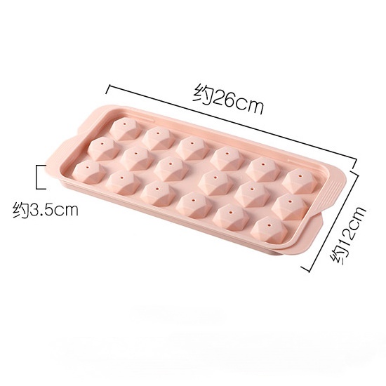 Khuôn làm đá viên TAILI 18/33 ngăn sáng tạo có nắp đậy tiện lợi cho nhà bếp