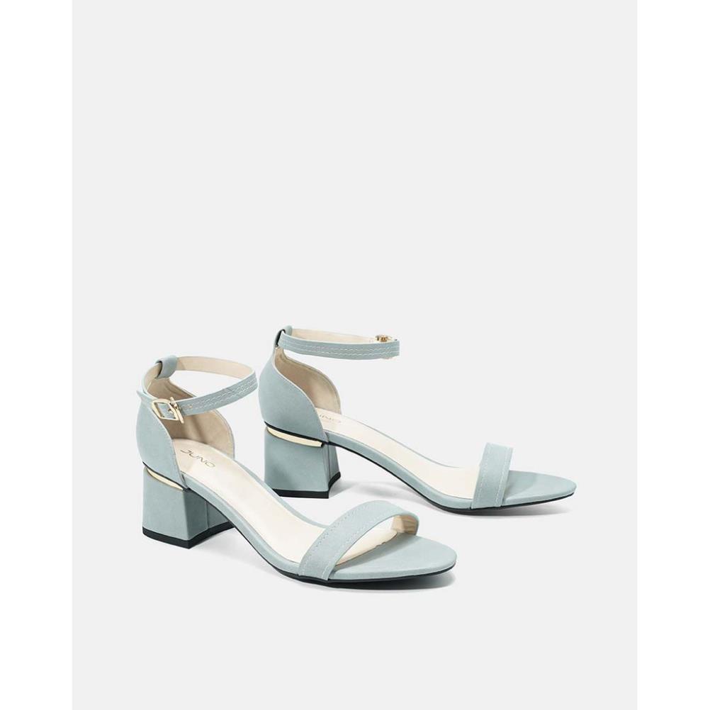 JUNO - Giày sandal gót vuông quai ngang - SD07046 LH