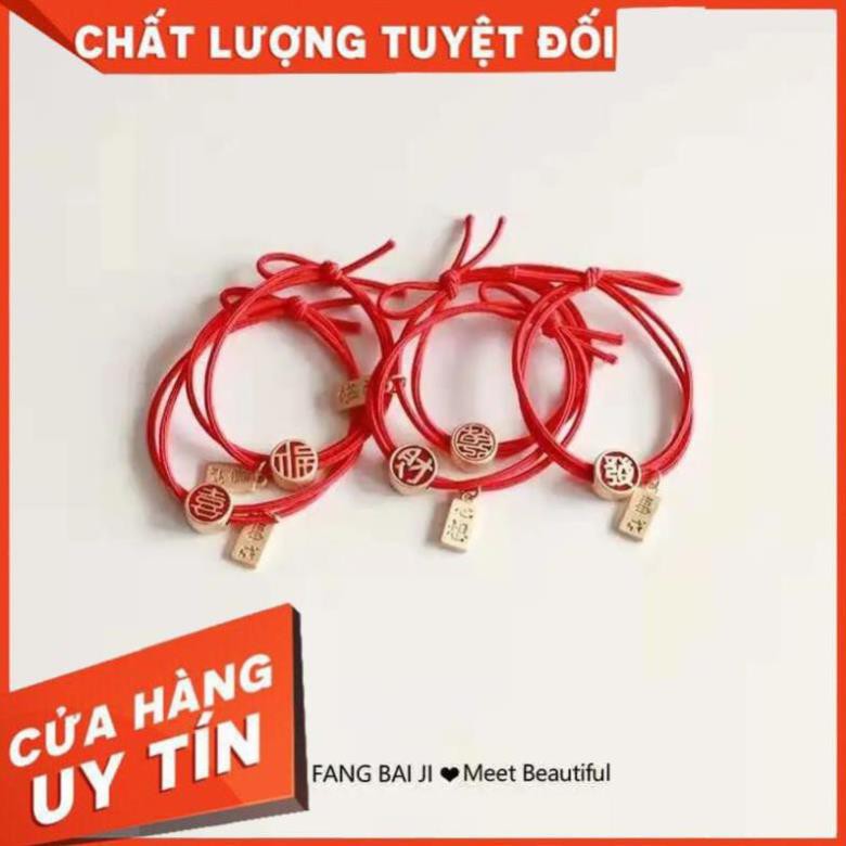 Vòng tay chỉ đỏ kim vàng hút may mắn tài lộc tình duyên làm quà lưu niệm