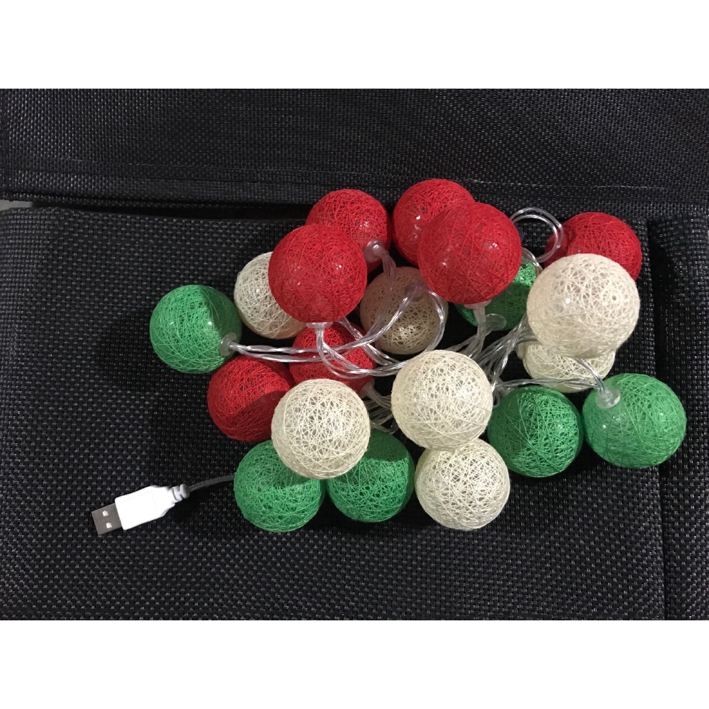 Dây đèn LED USB hình tròn bằng sợi cotton | BigBuy360 - bigbuy360.vn